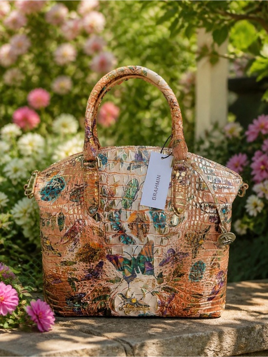 Brahmin Handbags - Brahmin Duxbury Satchel Hill Garden Genuine Leather Handbag NWT